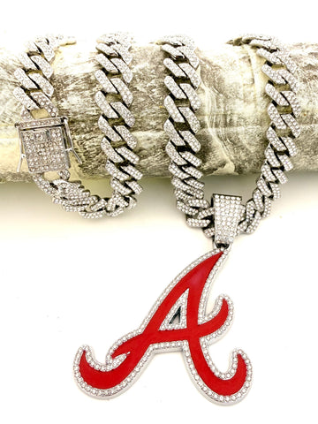 MLB / Atlanta Braves hip hop necklace