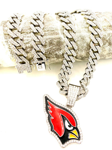 NFL / Arizona Cardinals hip hop necklace