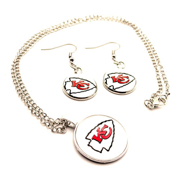 Earrings & Necklace / Kansas City Chiefs