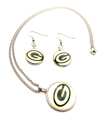 Earrings & Necklace
 / Green Bay Packers