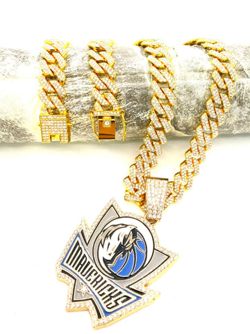 NBA / Dallas Mavericks hip hop necklace