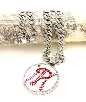 MLB / Philadelphia Phillies hip hop necklace