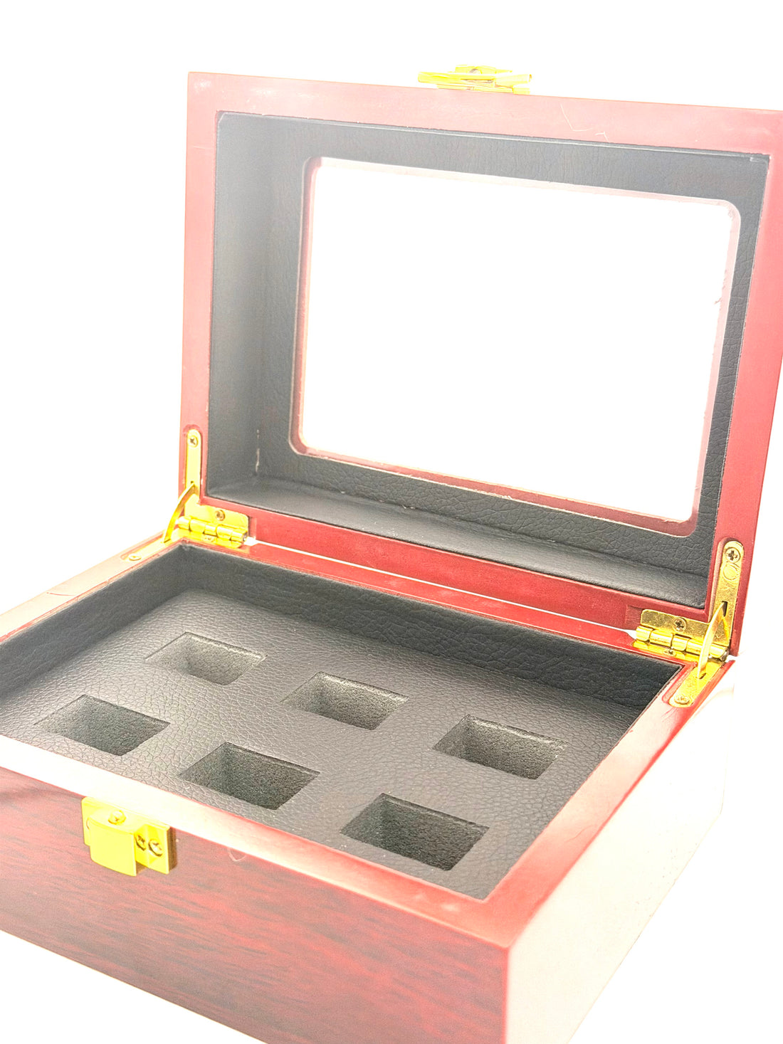 Championship Ring Wooden box / 6 holes
