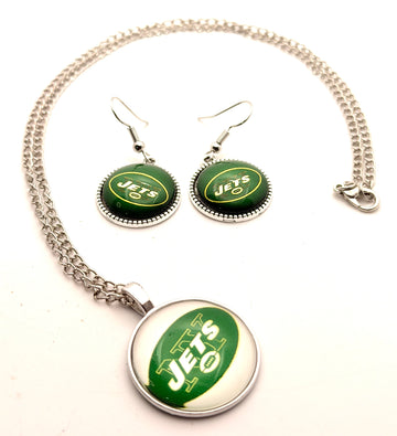 Earrings & Necklace
 / New York Jets