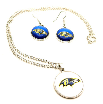 Earrings / Baltimore Ravens