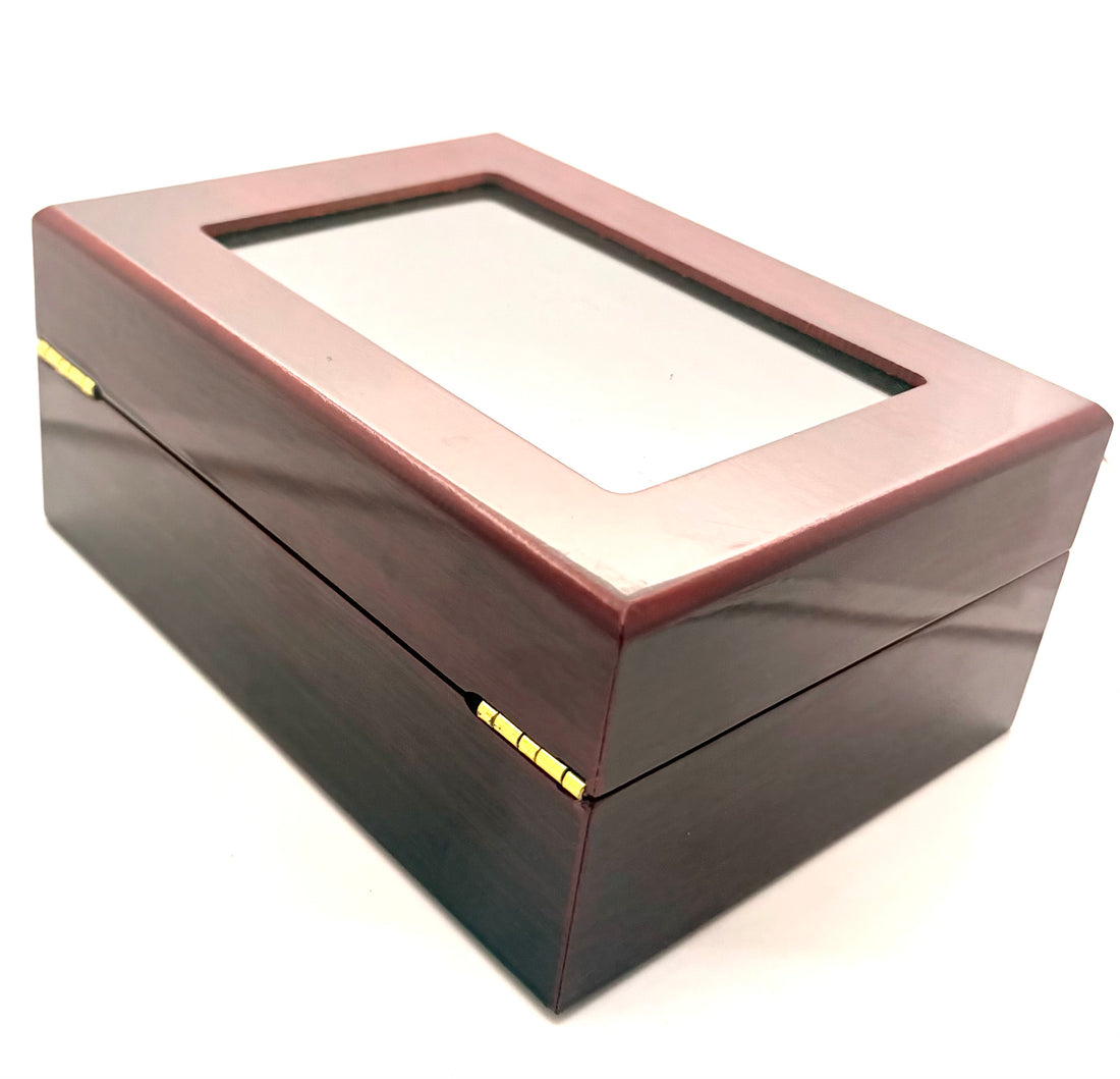Championship Ring Wooden box / 4 holes