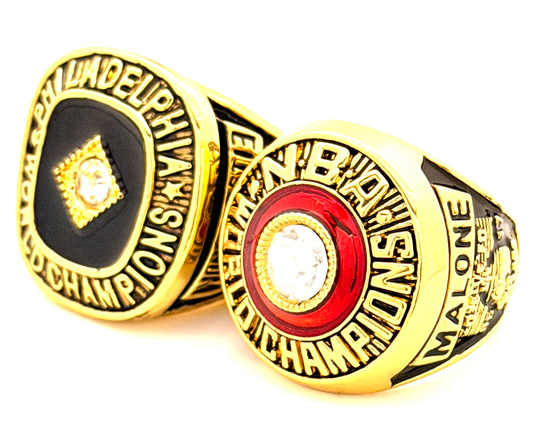 NBA / Philadelphia 76ers 1967 and 1983 Championships Rings Set