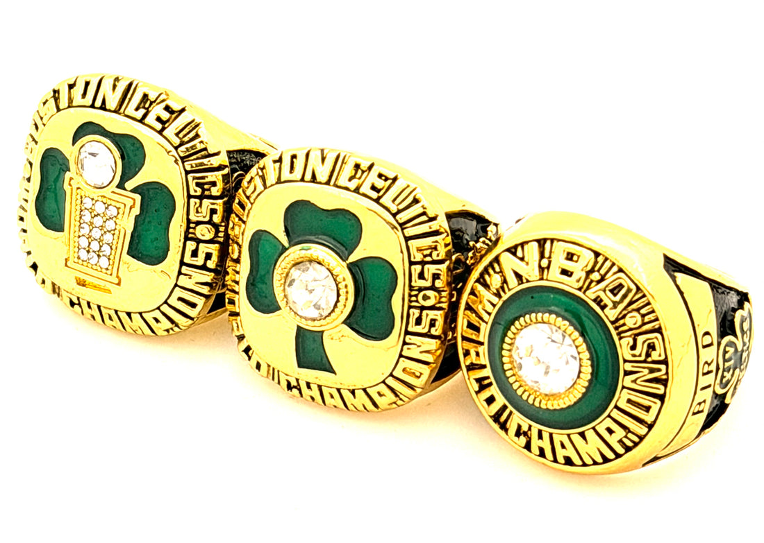 NBA / Boston Celtics 1981 1984 1986 Championship Rings Set