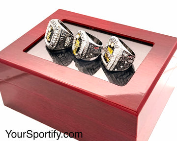 NBA / Miami Heat 2006 2012 2013  Championship Rings set With wooden box