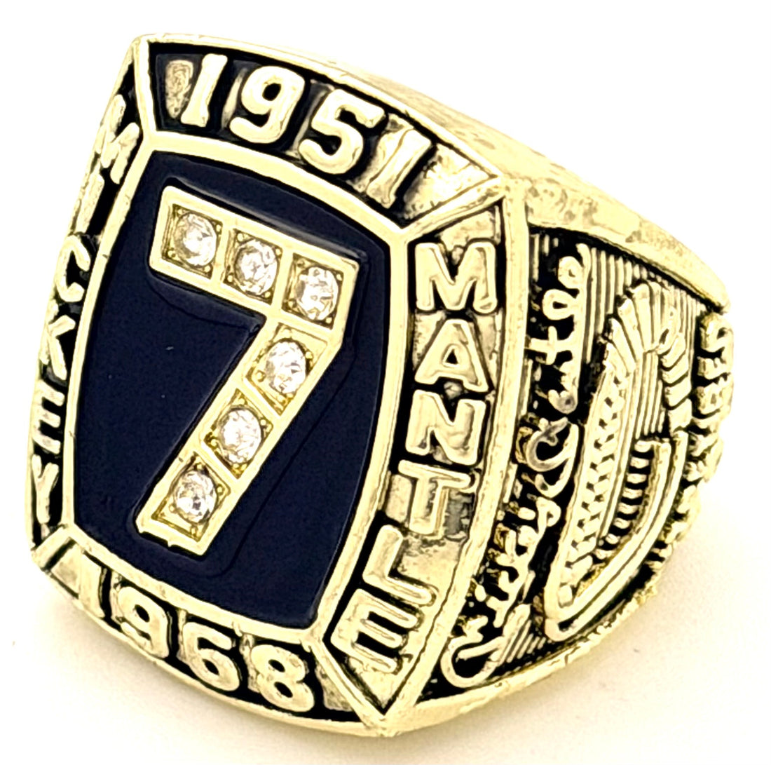 MLB / 1951-1966 NEW YORK Yankees Mickey Mantle Hall Of Fame Ring