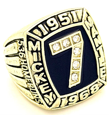 MLB / 1951-1966 NEW YORK Yankees Mickey Mantle Hall Of Fame Ring