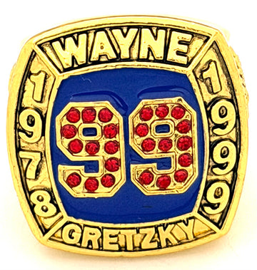 NHL / 1978-1999 New York Rangers Wayne Gretzky #99 Hall of Fame Commemorative Ring