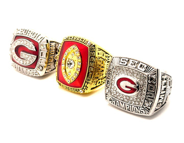 NCAA / 2002 2003 2005 Georgia Bulldogs Championship Rings Set