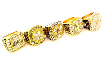 NBA / 2000 2001 2002 2009 2010 Los Angeles Lakers Championship Rings set