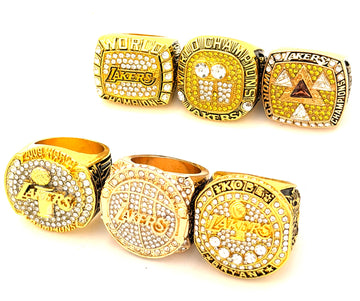 NBA / 2000 2001 2002 2009 2010 2016 Los Angeles Lakers Championship Rings set