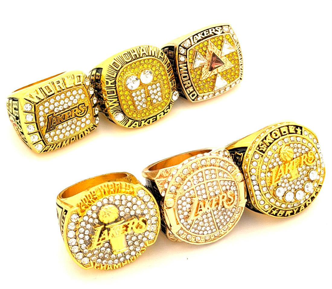 NBA / 2000 2001 2002 2009 2010 2016 Los Angeles Lakers Championship Rings set