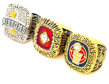 NBA / Detroit Pistons 1989 1990 2004 Championships Rings Set