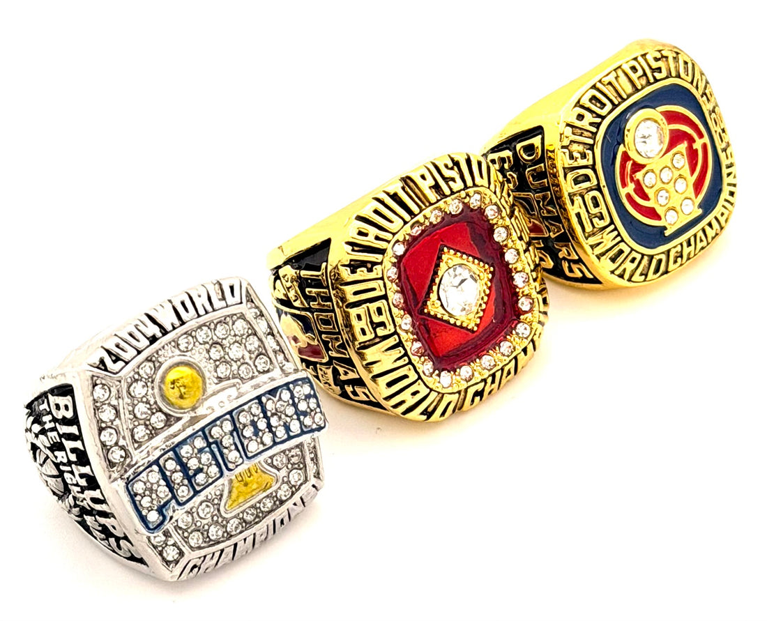 NBA / Detroit Pistons 1989 1990 2004 Championships Rings Set