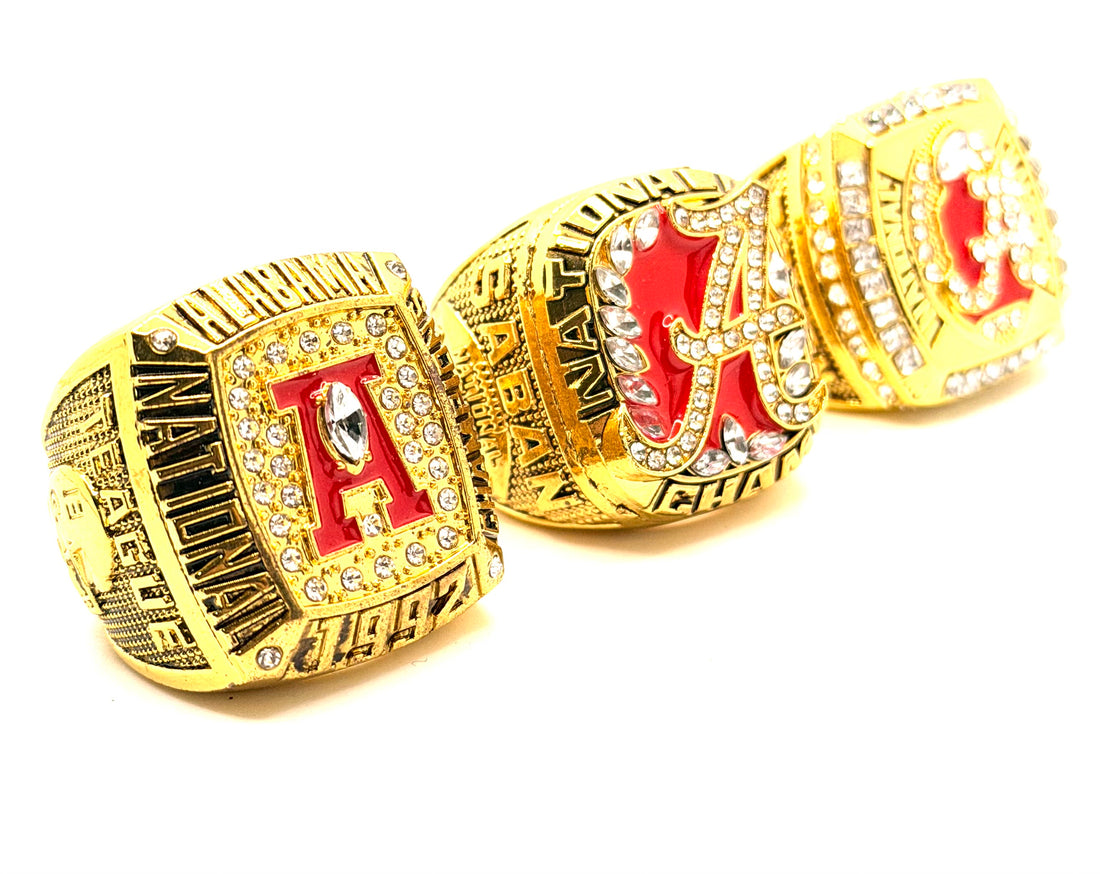 NCAA / 1992 2009 2011 Alabama Crimson Tide Championship Rings Set