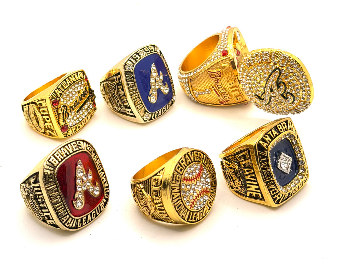 MLB / 1991 1992 1995 1996 1999 2021 Atlanta Braves World Series Championship Rings Set