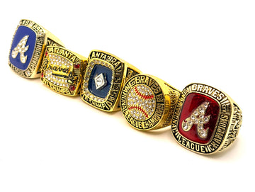 MLB / 1991 1992 1995 1996 1999 Atlanta Braves World Series Championship Rings Set