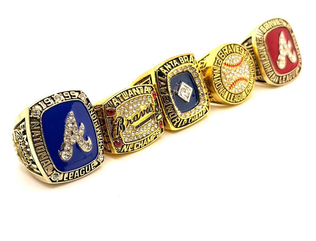 MLB / 1991 1992 1995 1996 1999 Atlanta Braves World Series Championship Rings Set