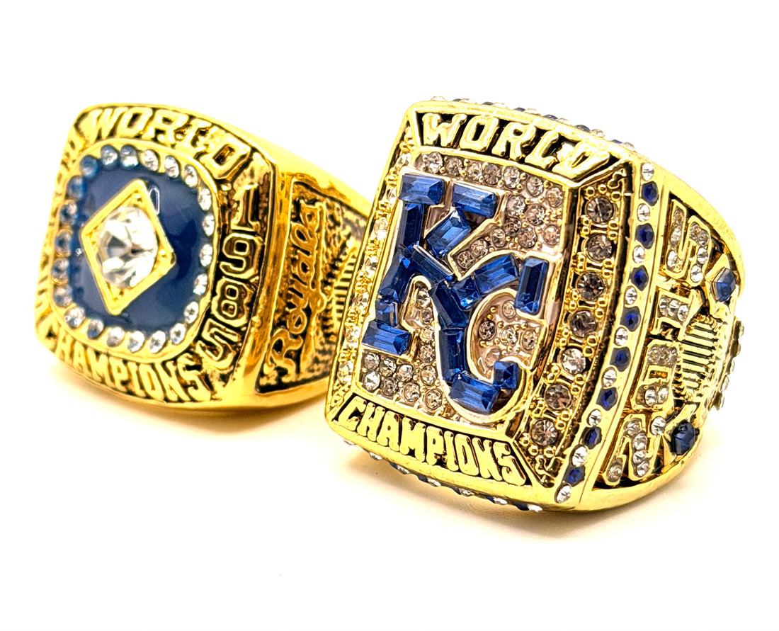 MLB / 1985 AND 2015 Kansas City Royals World Series Championship Rings Set