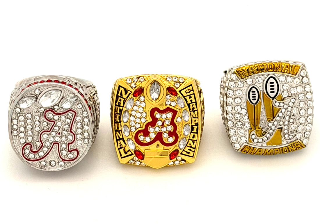NCAA / 2012 2015 2017 Alabama Crimson Tide Championship Rings Set
