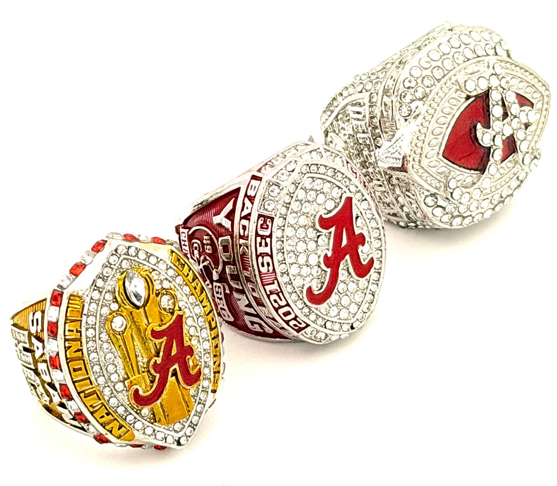 NCAA / 2020 2021 2023 Alabama Crimson Tide Championship Rings Set