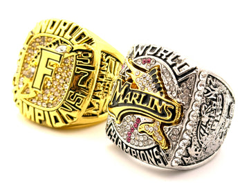 MLB / 1997 and 2003 Miami Marlins World Series Championship Rings Set