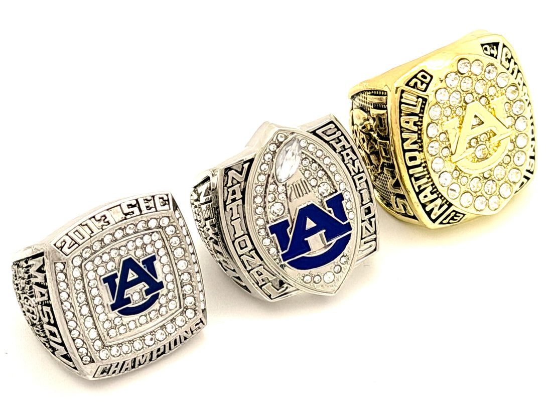NCAA / 2004 2010 2013 Auburn Tigers Championship Rings Set