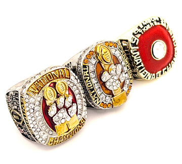 NCAA / 1981 2016 2018 Clemson Tigers championship rings set