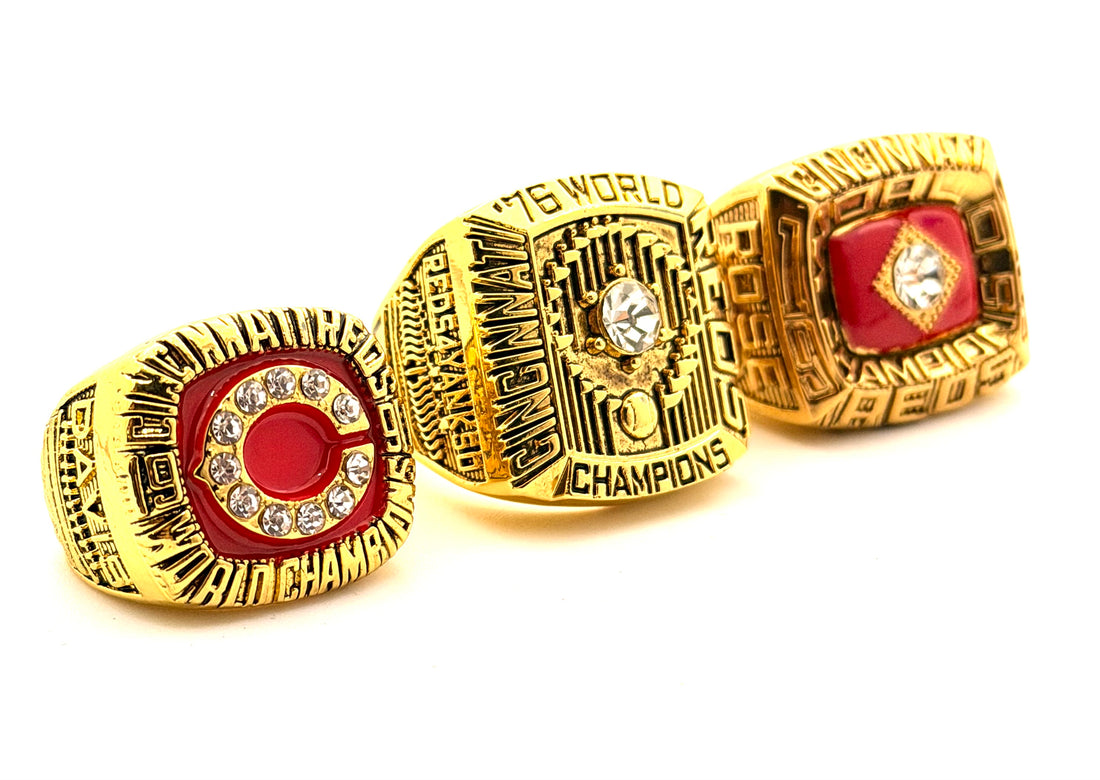 MLB / 1975 1976 1990 Cincinnati Reds World Series Championship Rings Set