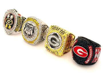 NCAA / 2022 SEC , 2022 Peach Bowl , 2022 Nationals, 2022 Aggression Georgia Bulldogs Championship Rings Set
