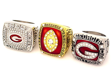NCAA / 2002 2003 2005 Georgia Bulldogs Championship Rings Set