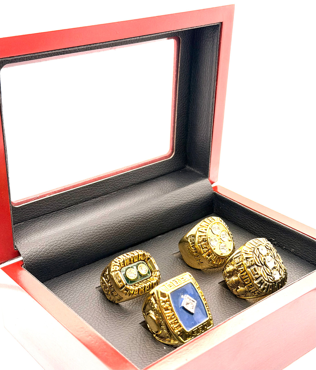 NHL / 1980 1981 1982 1983 New York Islanders Stanley Cup Championship Rings set With wooden box