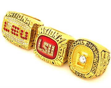 NCAA / 1958 1991 2003 LSU Tigers championship rings set