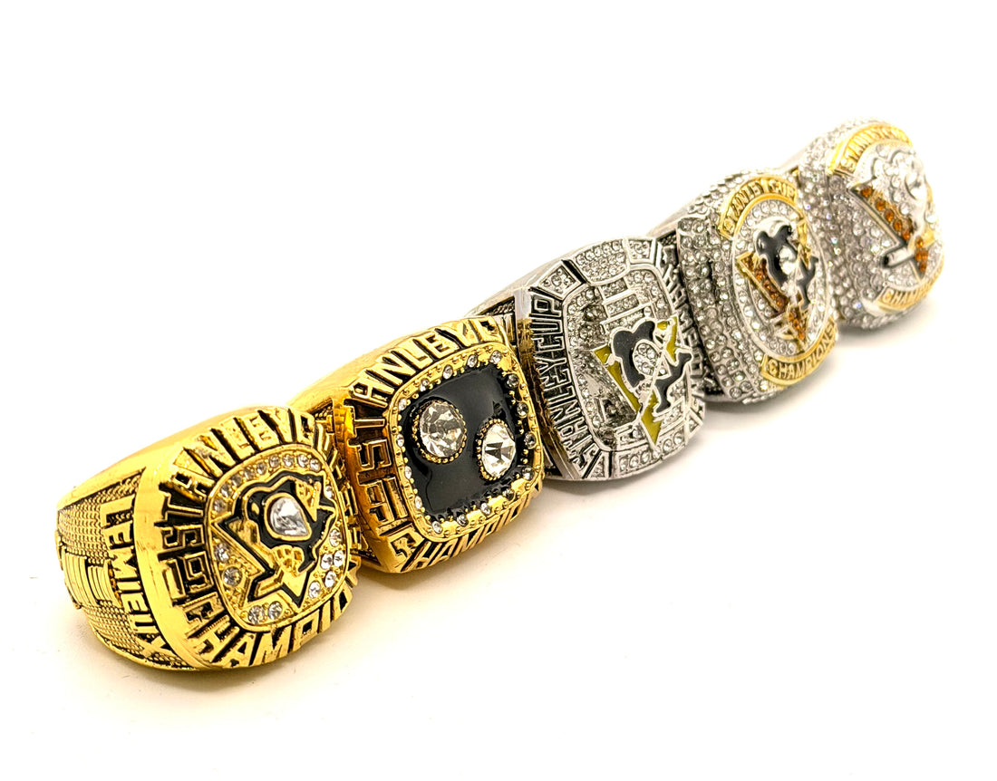 NHL / 1991 1992 2009 2016 2017 Pittsburgh Penguins Stanley Cup Championship Rings Set
