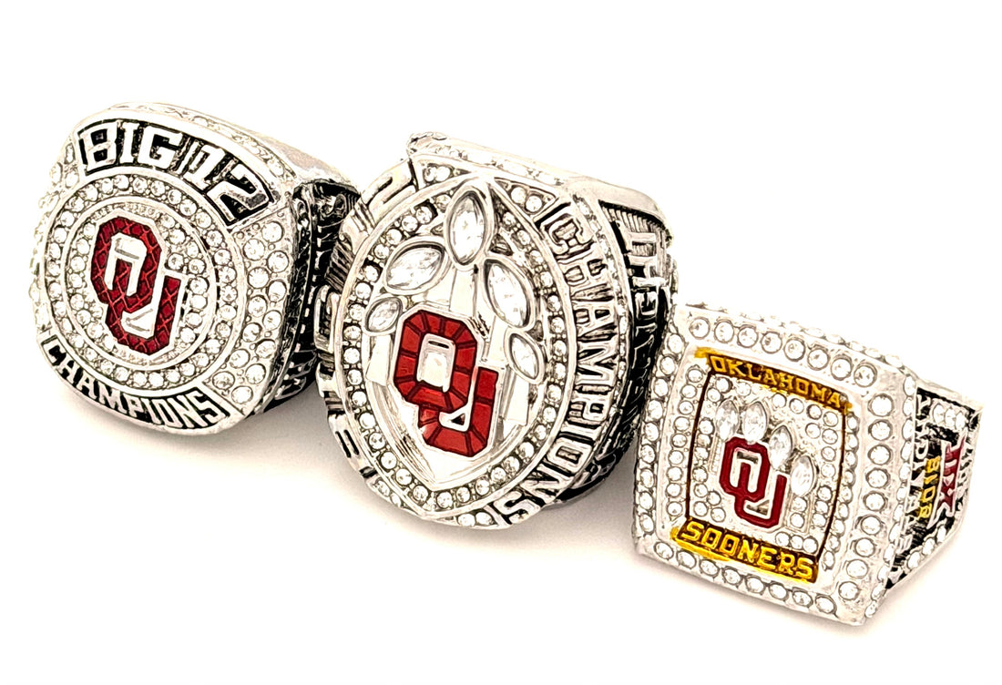 NCAA /2018 2019 2020 Oklahoma Sooners Championship Rings Set