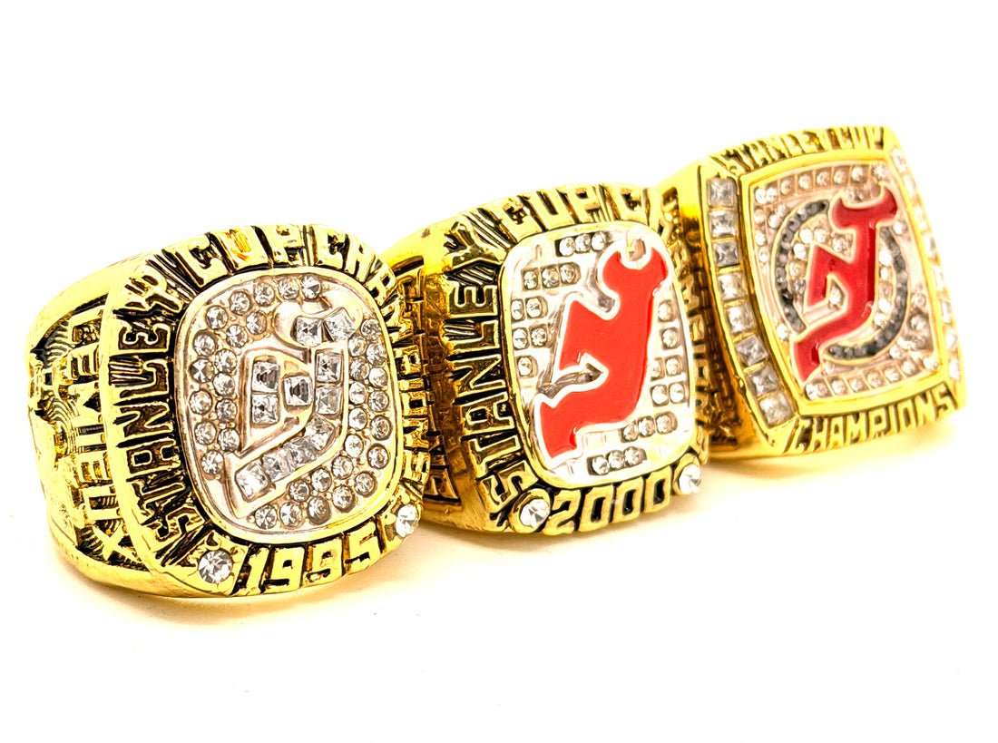 NHL / 1995 2000 2003 New Jersey Devils Stanley Cup Championship Rings Set