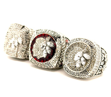 NHL / 2010 2013 2015 Chicago Blackhawks Stanley Cup Championship Rings Set