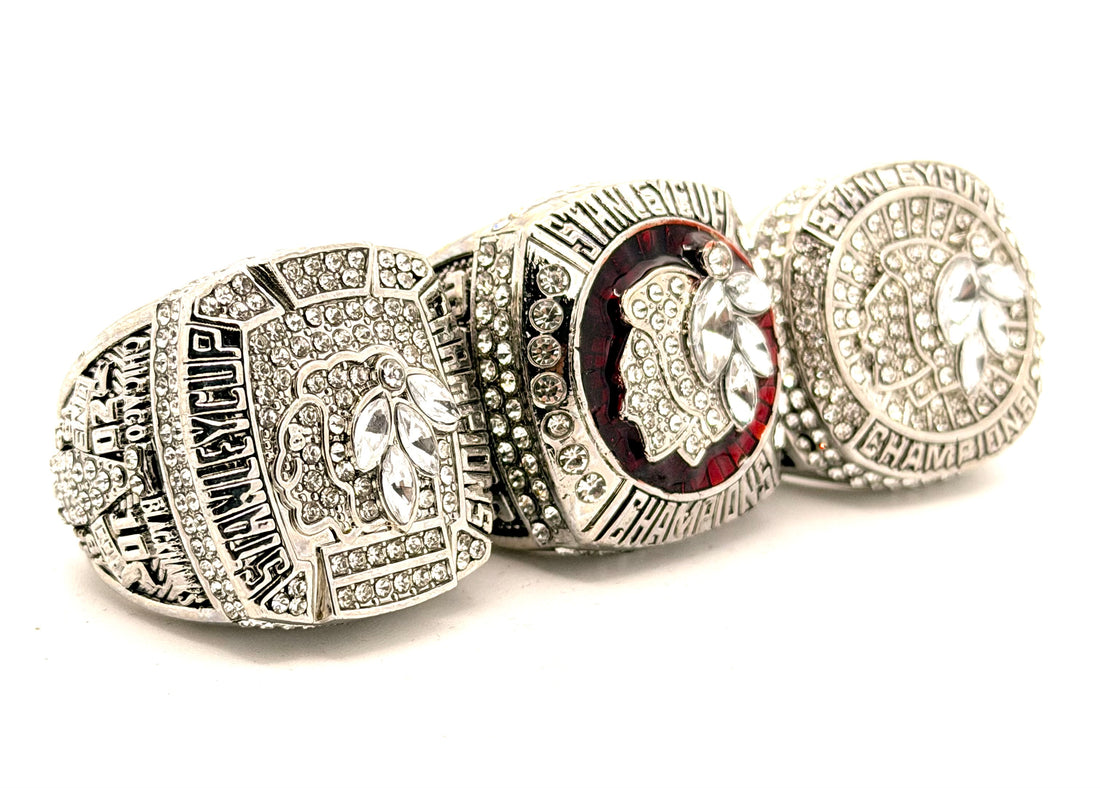 NHL / 2010 2013 2015 Chicago Blackhawks Stanley Cup Championship Rings Set
