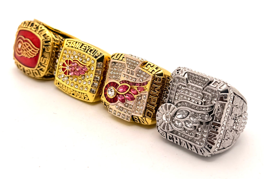 NHL / 1997 1998 2002 2008 Detroit Red Wings Stanley Cup Championship Rings Set
