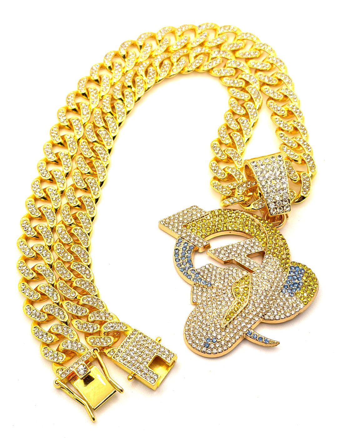 Hip Hop Necklace / Los Angeles Rams Gold Color