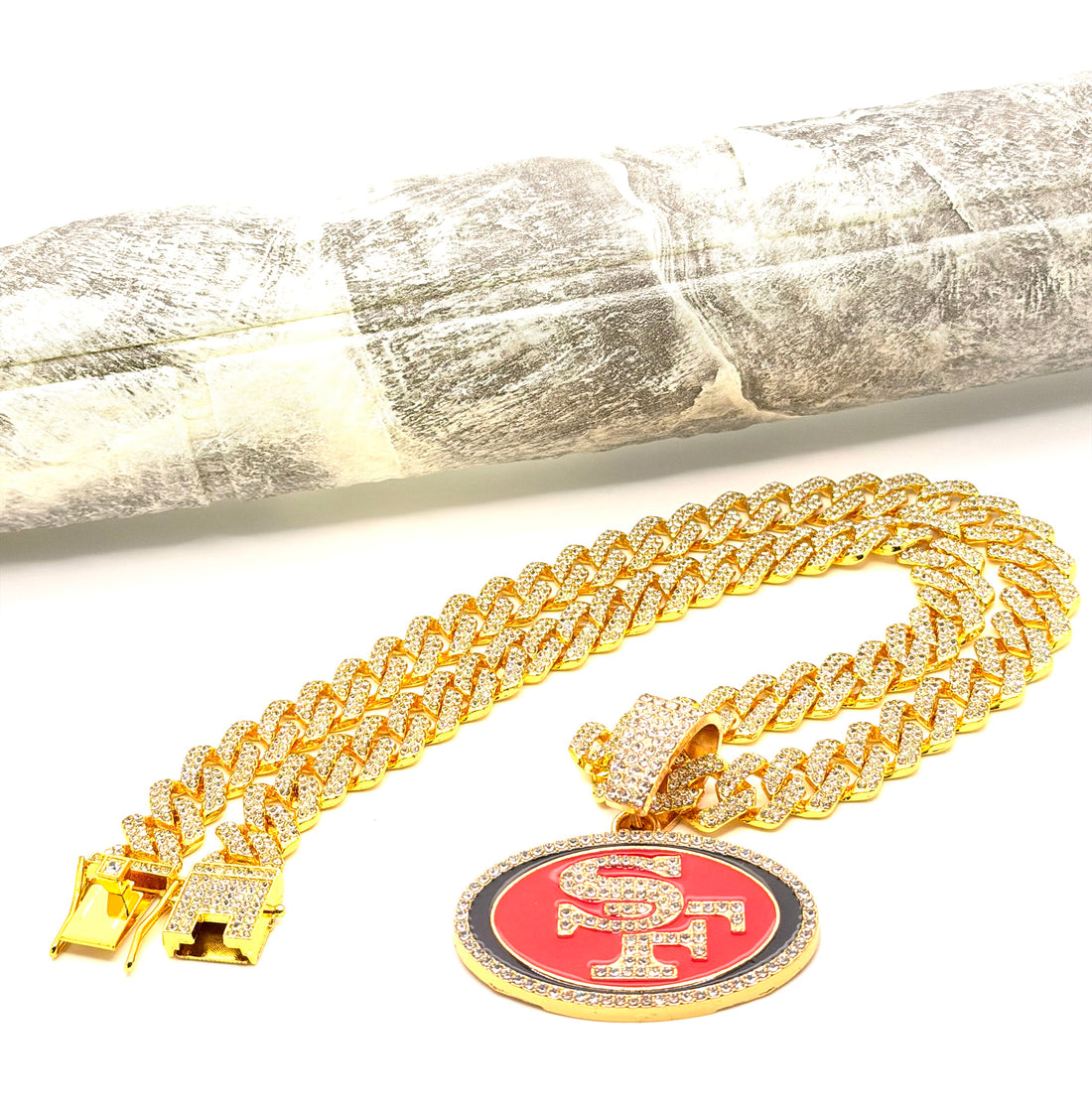 Hip Hop Necklace / San Francisco 49ers Gold Color