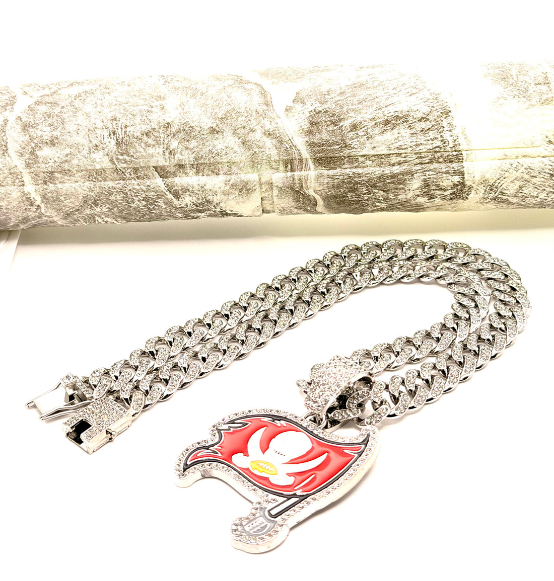 Hip Hop Necklace / Tampa Bay Buccaneers Silver Color