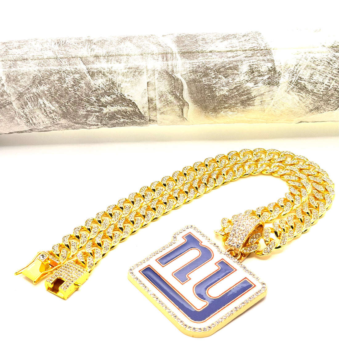Hip Hop Necklace / New York Giants Gold Color
