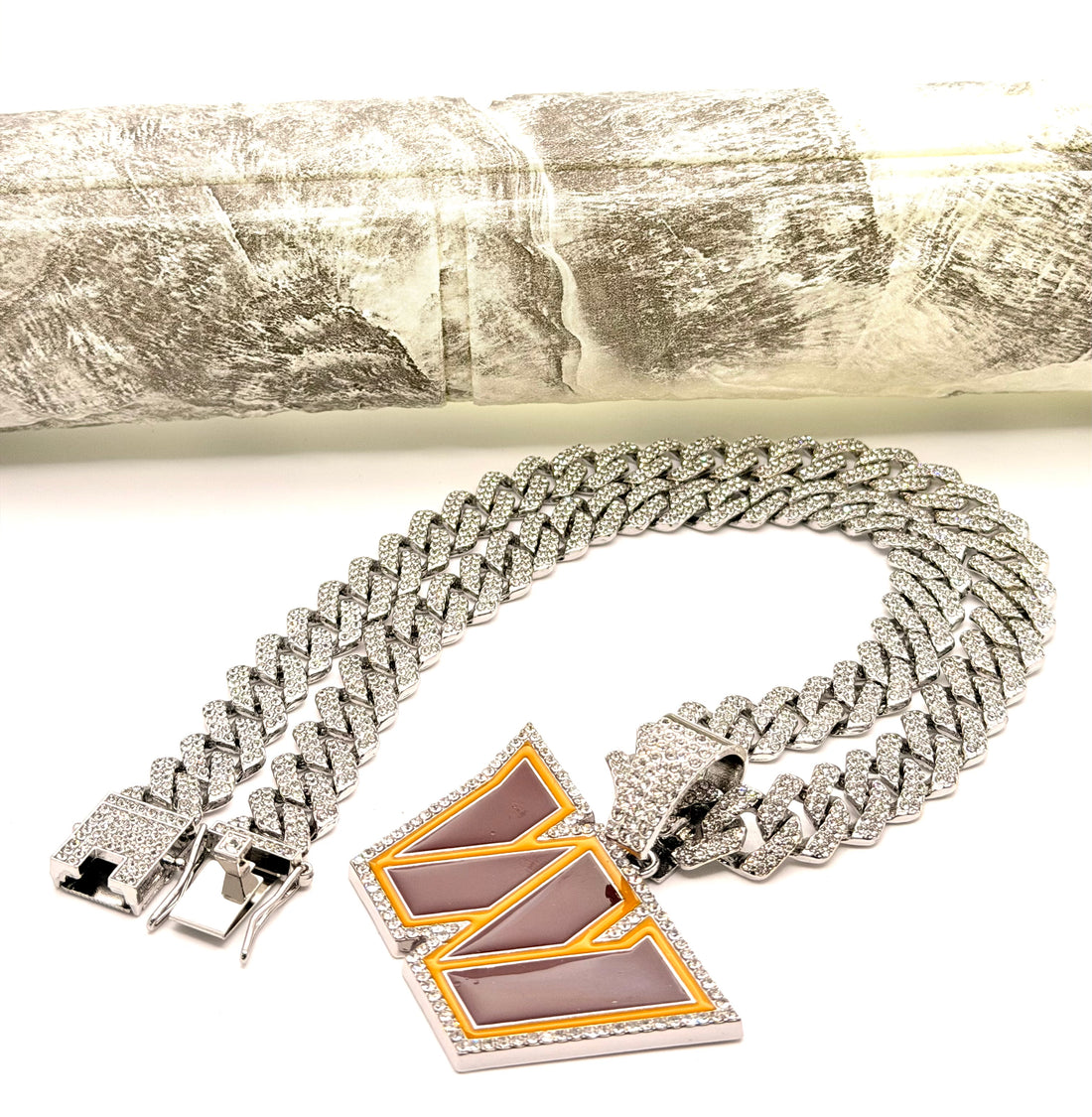 Hip Hop Necklace / Washington Redskins ( Commanders ) Silver Color