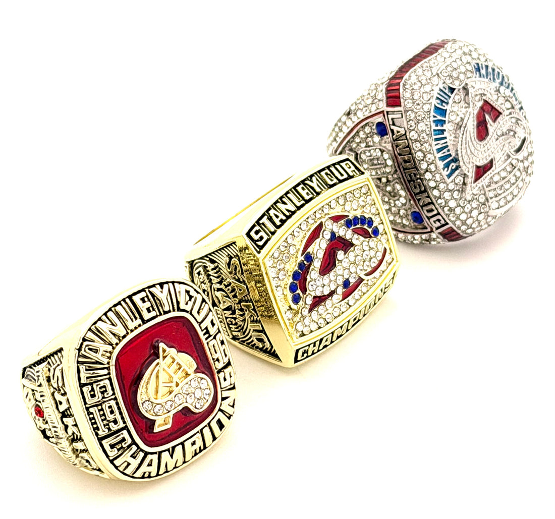 NHL / 1996 2001 2022 Colorado Avalanche Stanley Cup Championship Rings Set
