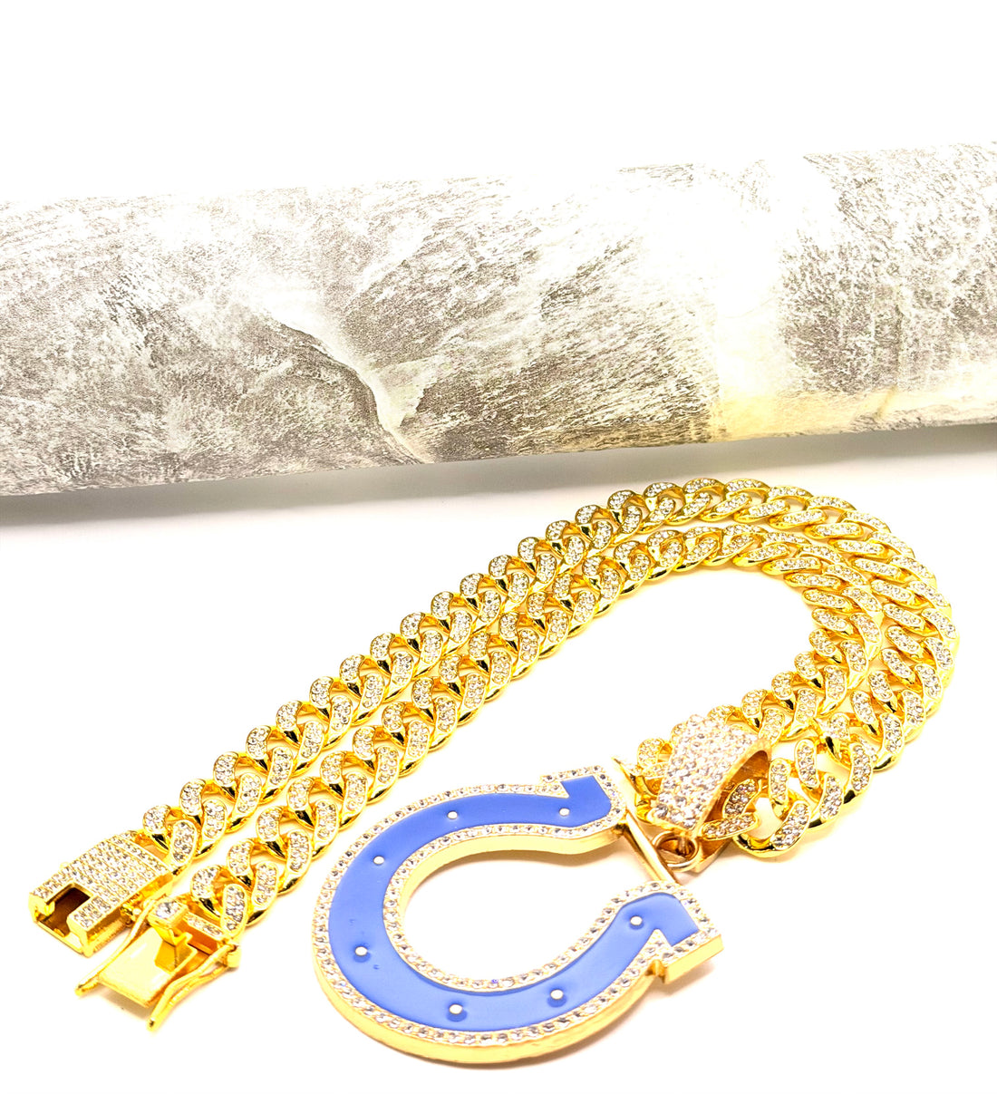 Hip Hop Necklace / Indianapolis Colts Gold Color